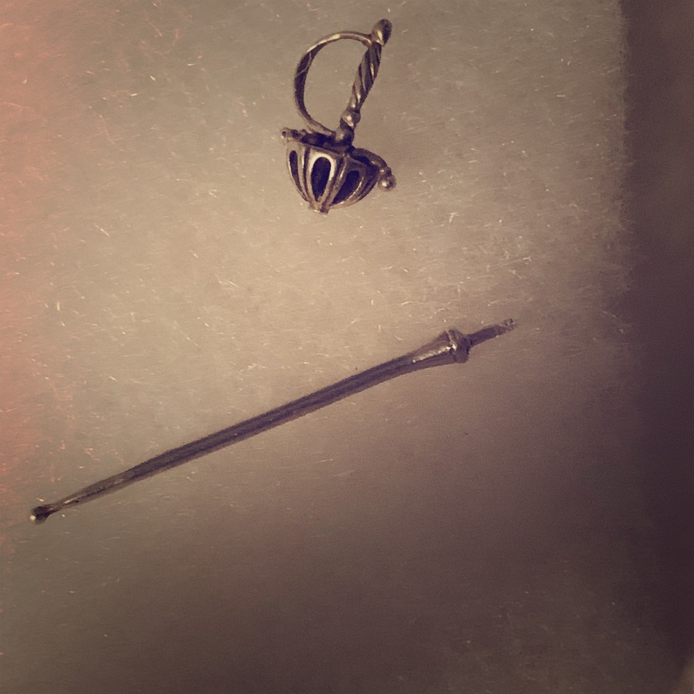 Sterling silver sword earrings